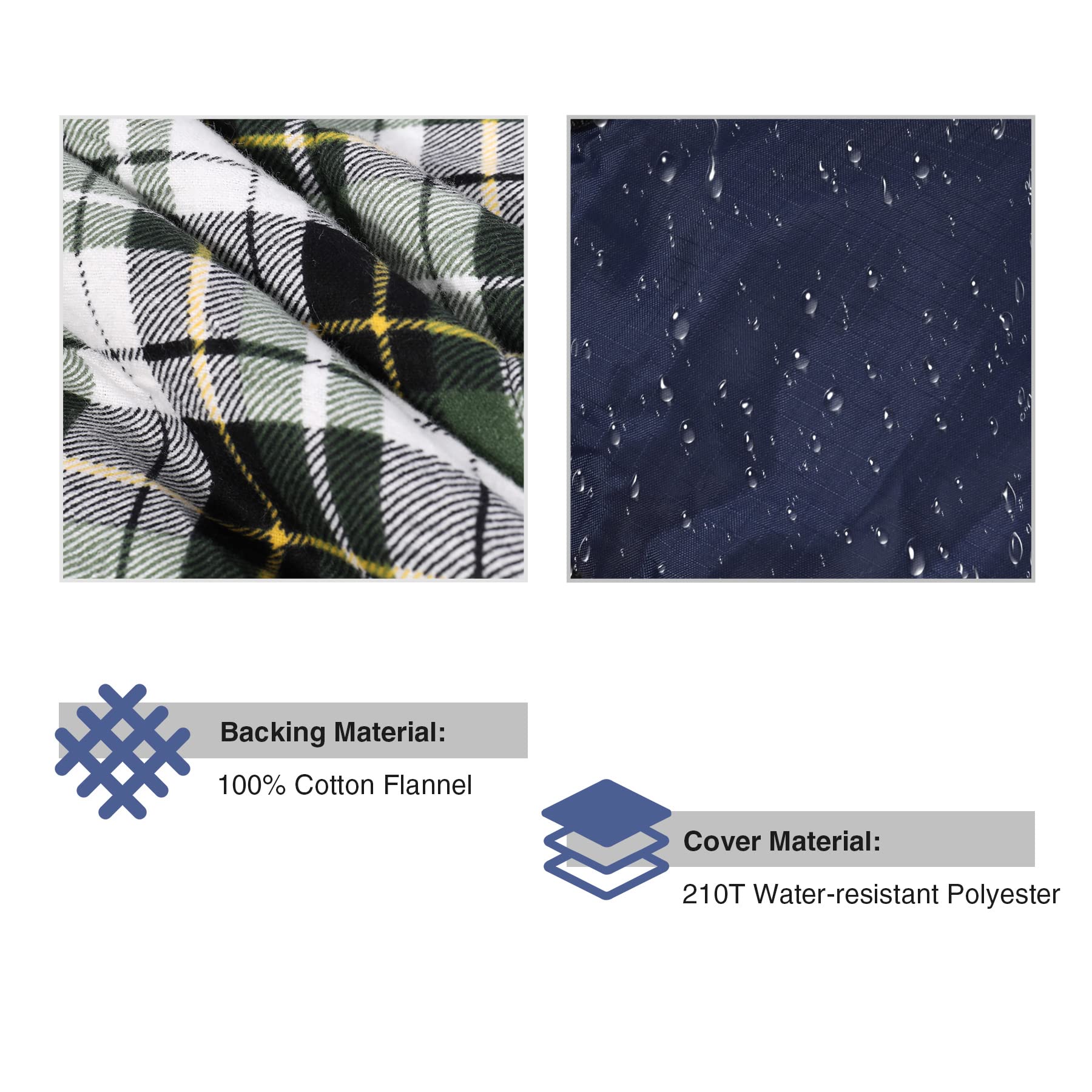 Cotton Flannel Envelope Sleeping Bag 41°F