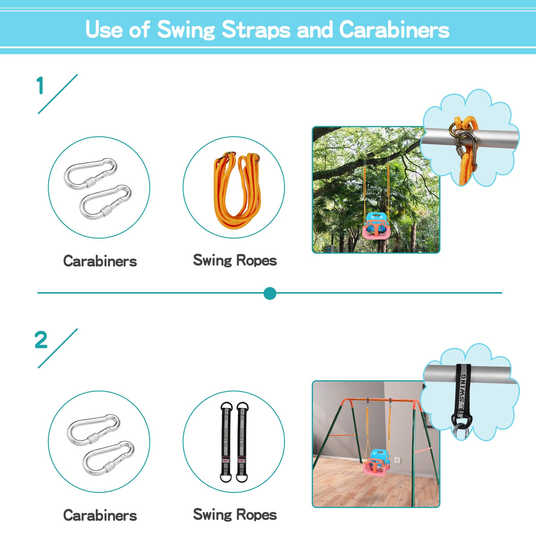 3-in-1 Grow-With-Me Adjustable Swing Seat