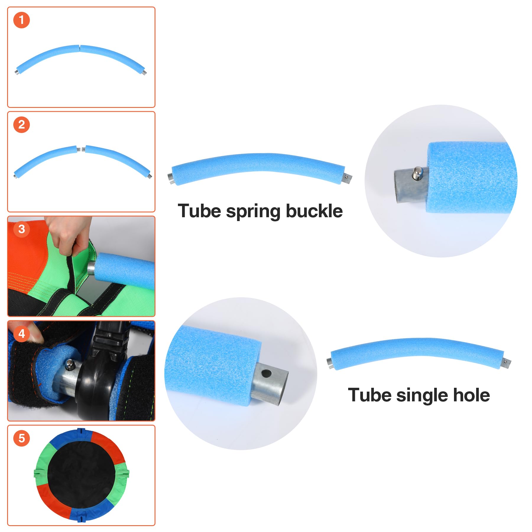 43" Tree Swing for Kids Outdoor, Waterproof Large Round Flying Saucer Swings for Trees and Swingset, Strong Heavy Duty for Outside Playground, 500LBS Weight Capacity, Rainbow