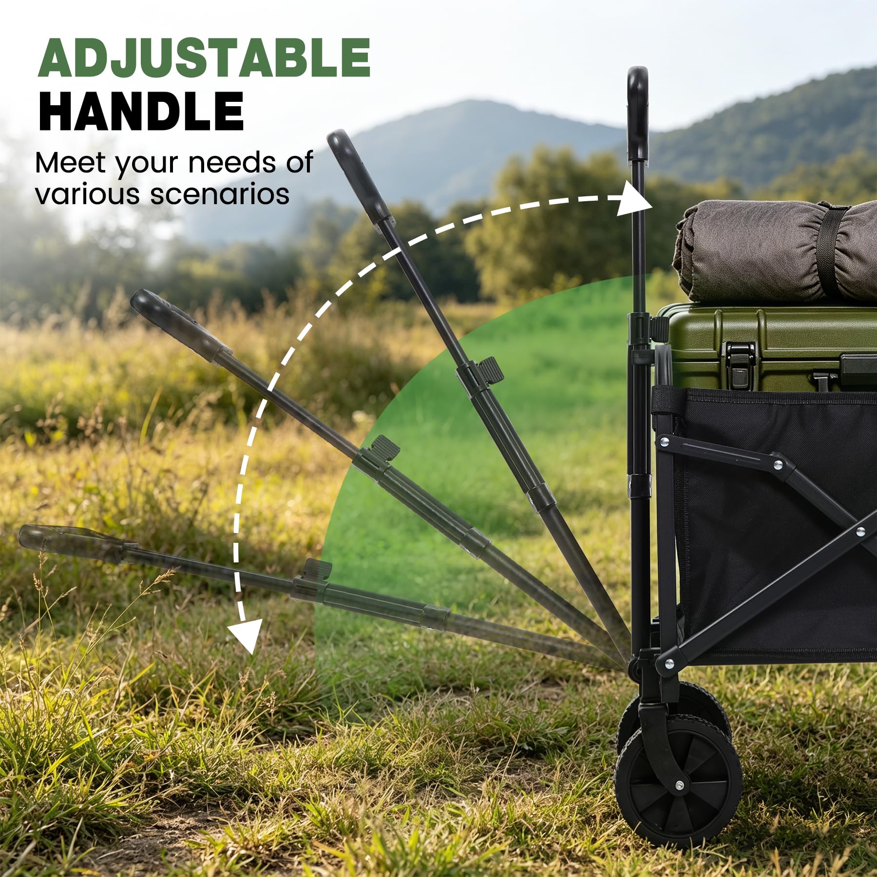 Heavy-Duty Collapsible Wagon with Wheels