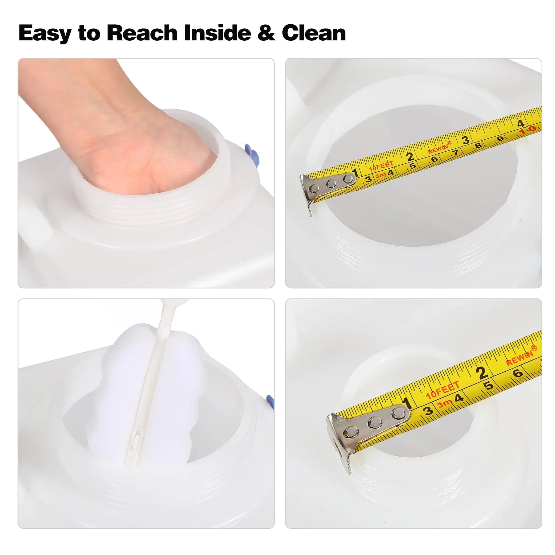 Réservoir d'eau de camping portable avec robinet et roues 