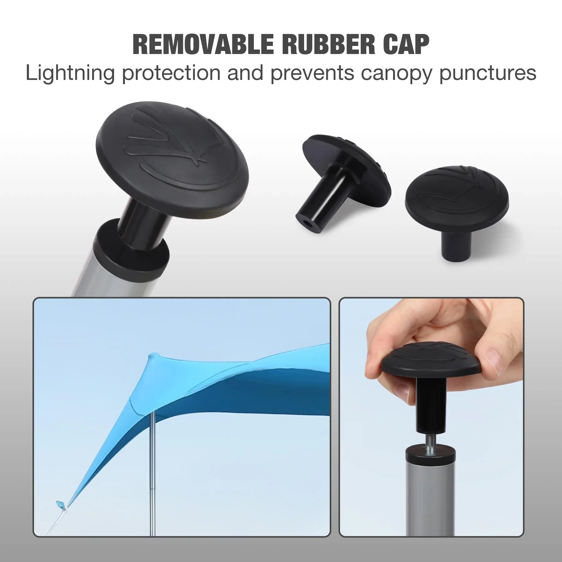 Aluminum Adjustable Telescoping Tarp Poles