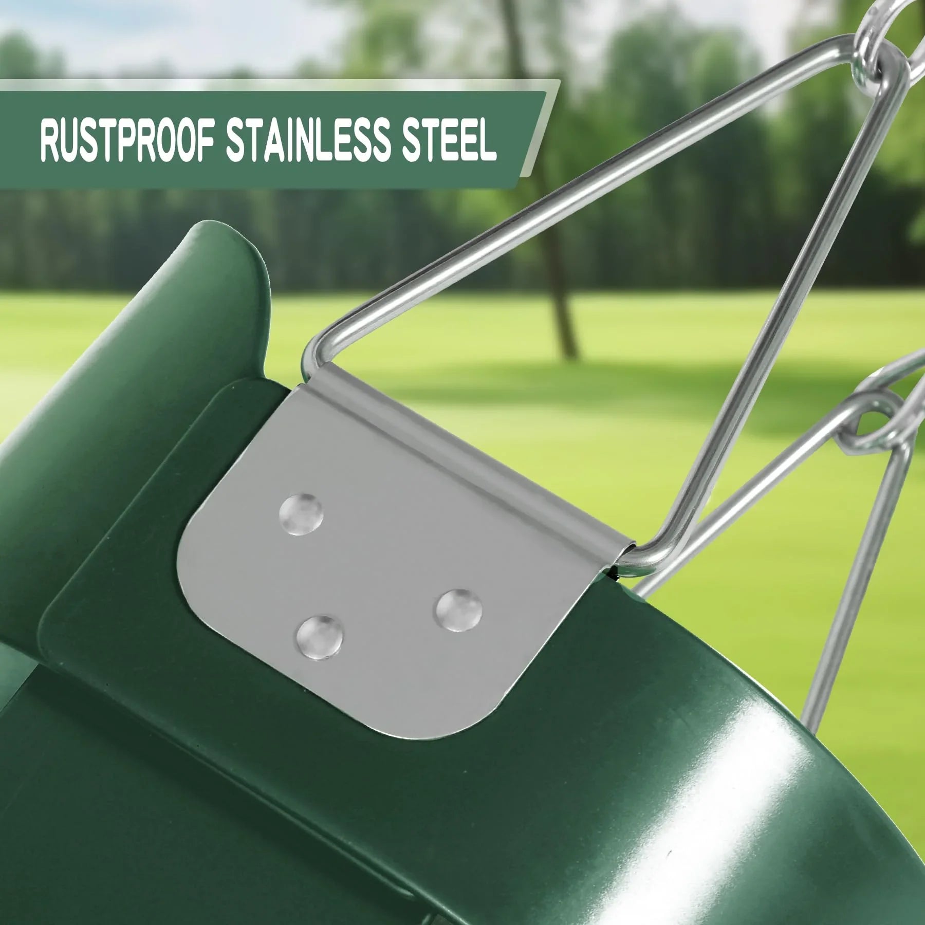 Kids High Back Bucket Swings with Coated Chains