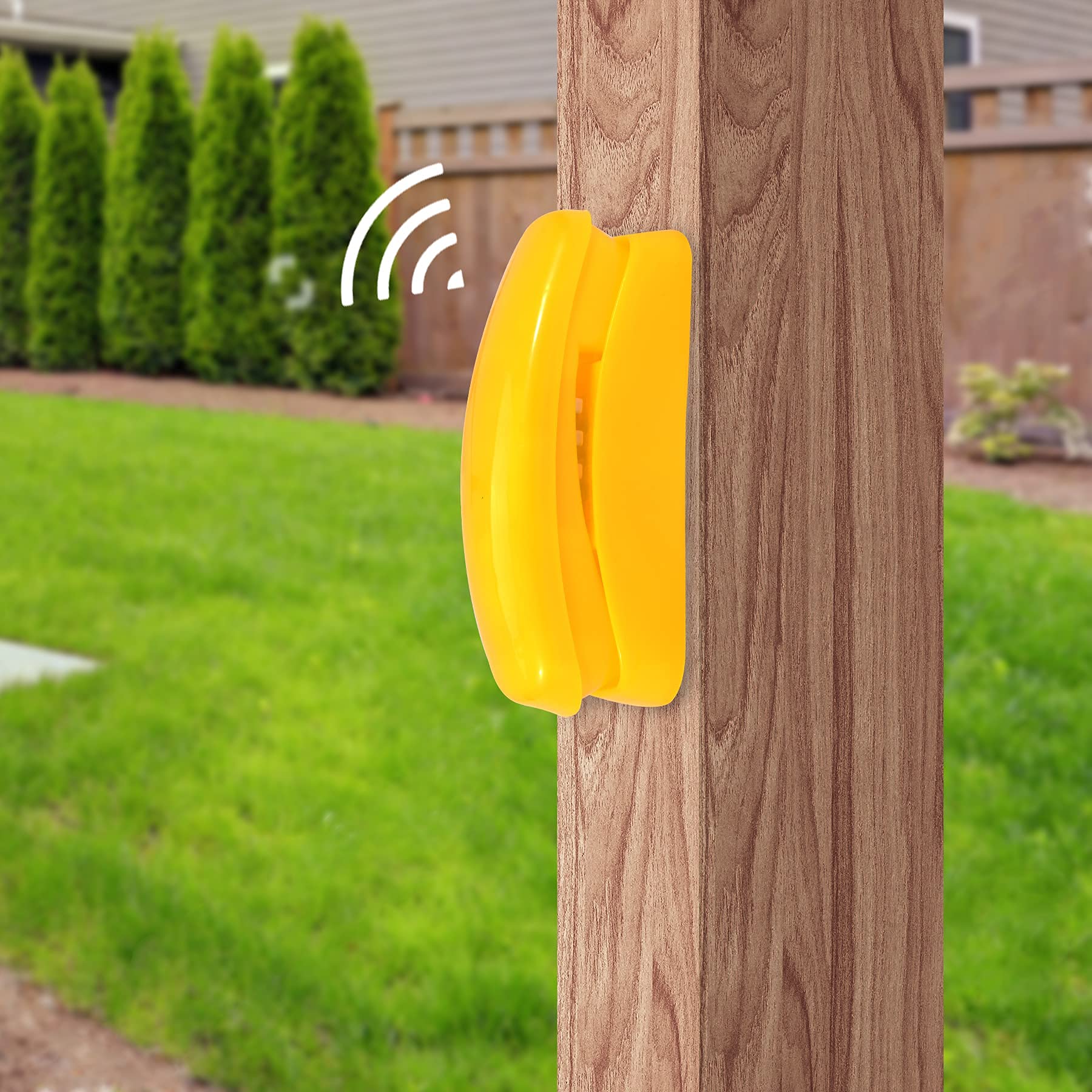 Playground Accessories for Kids, Outdoor Swingset Attachments with Pirate Ship Wheel, Toy Telescope, Telephone and Safety Handles (Yellow and Green)