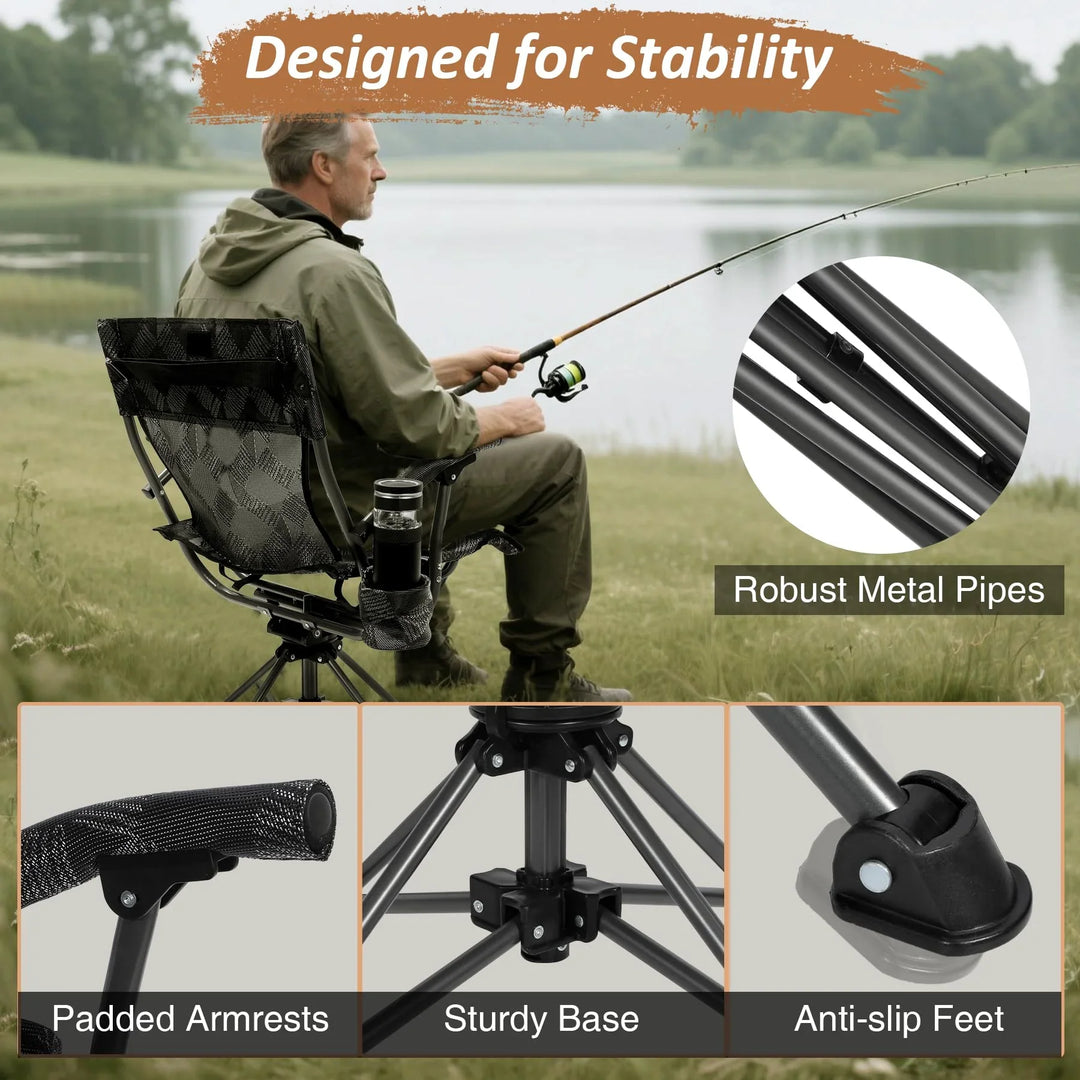 360° Swivel Hunting Chair for Blinds