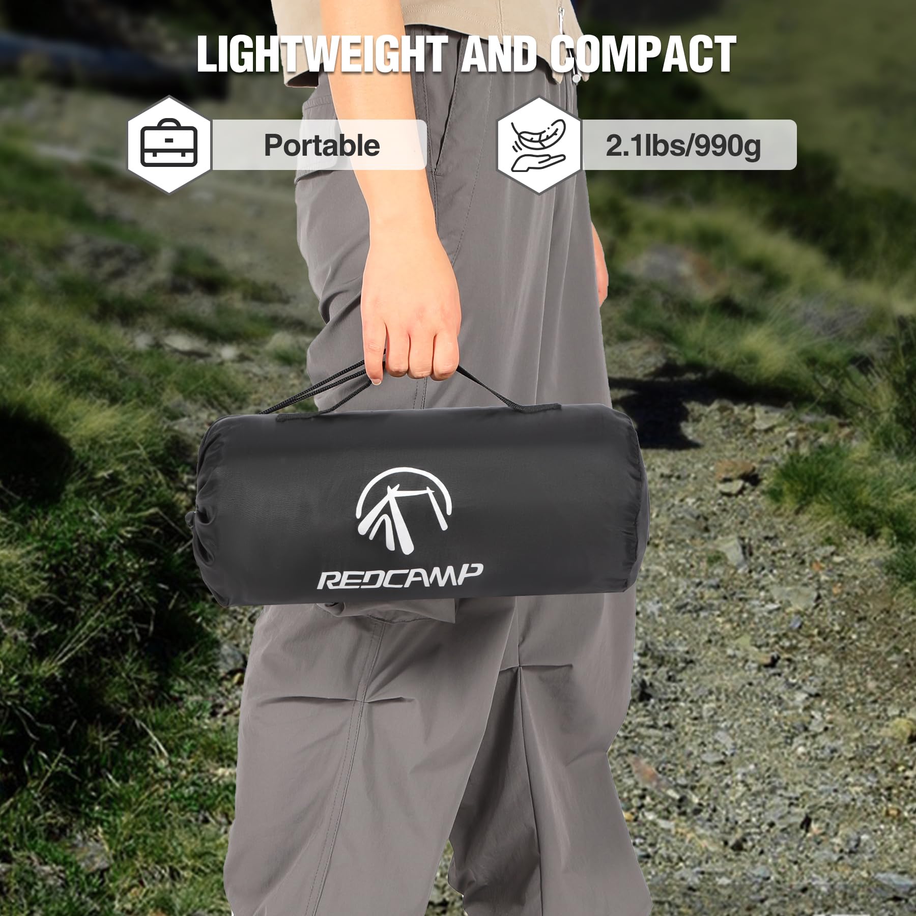 Manta impermeable para exteriores con forro polar cálido 