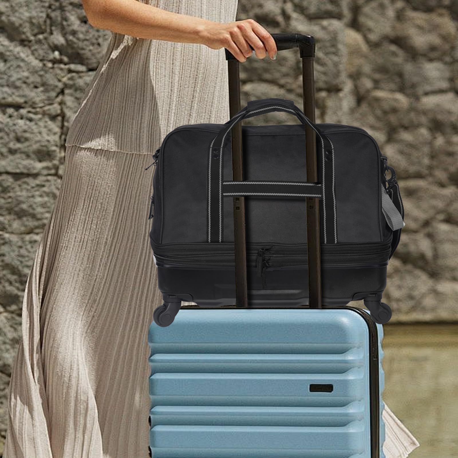 Expandable Rolling Duffel - 60L-130L Adjustable Capacity