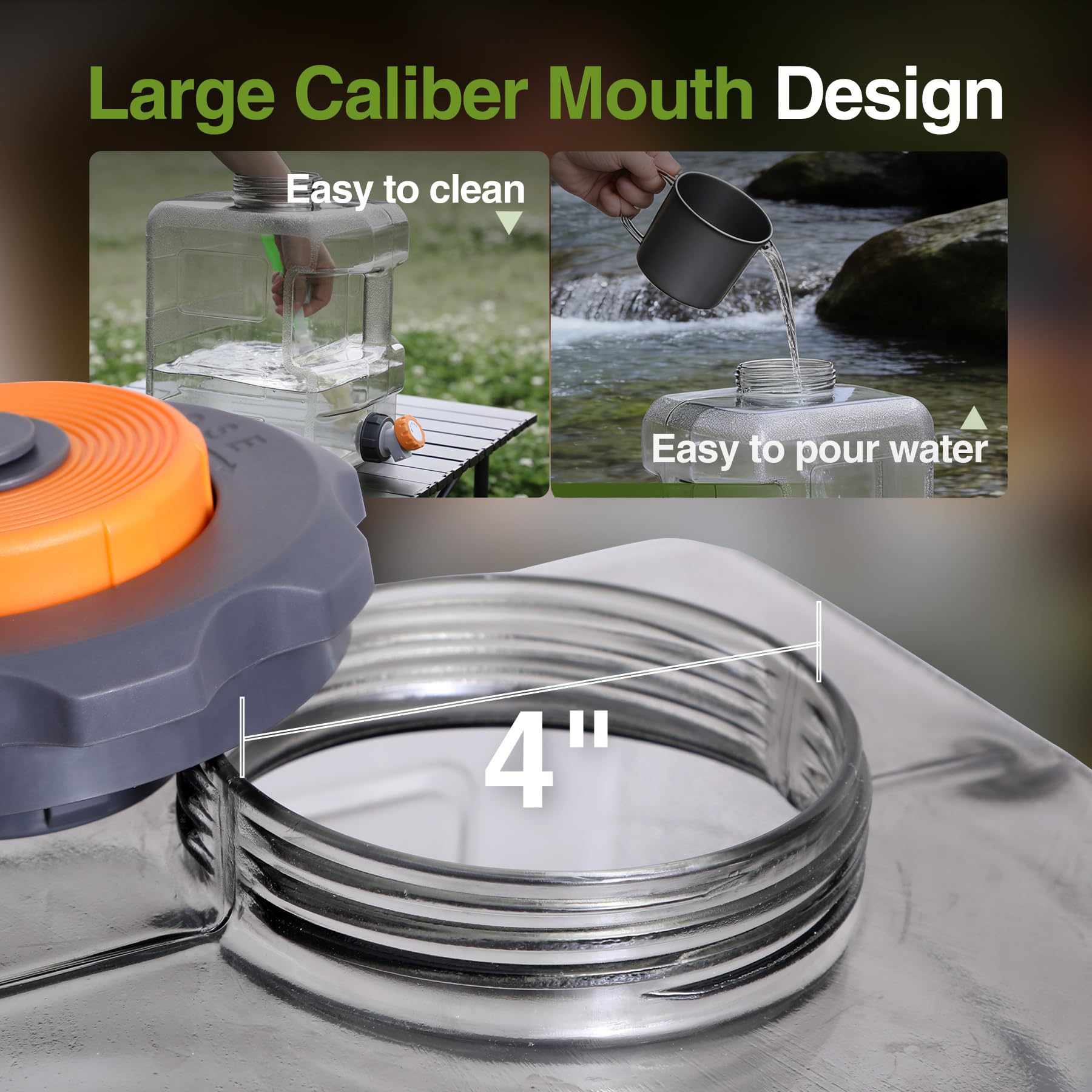 BPA-Free Portable Water Container with Spigot