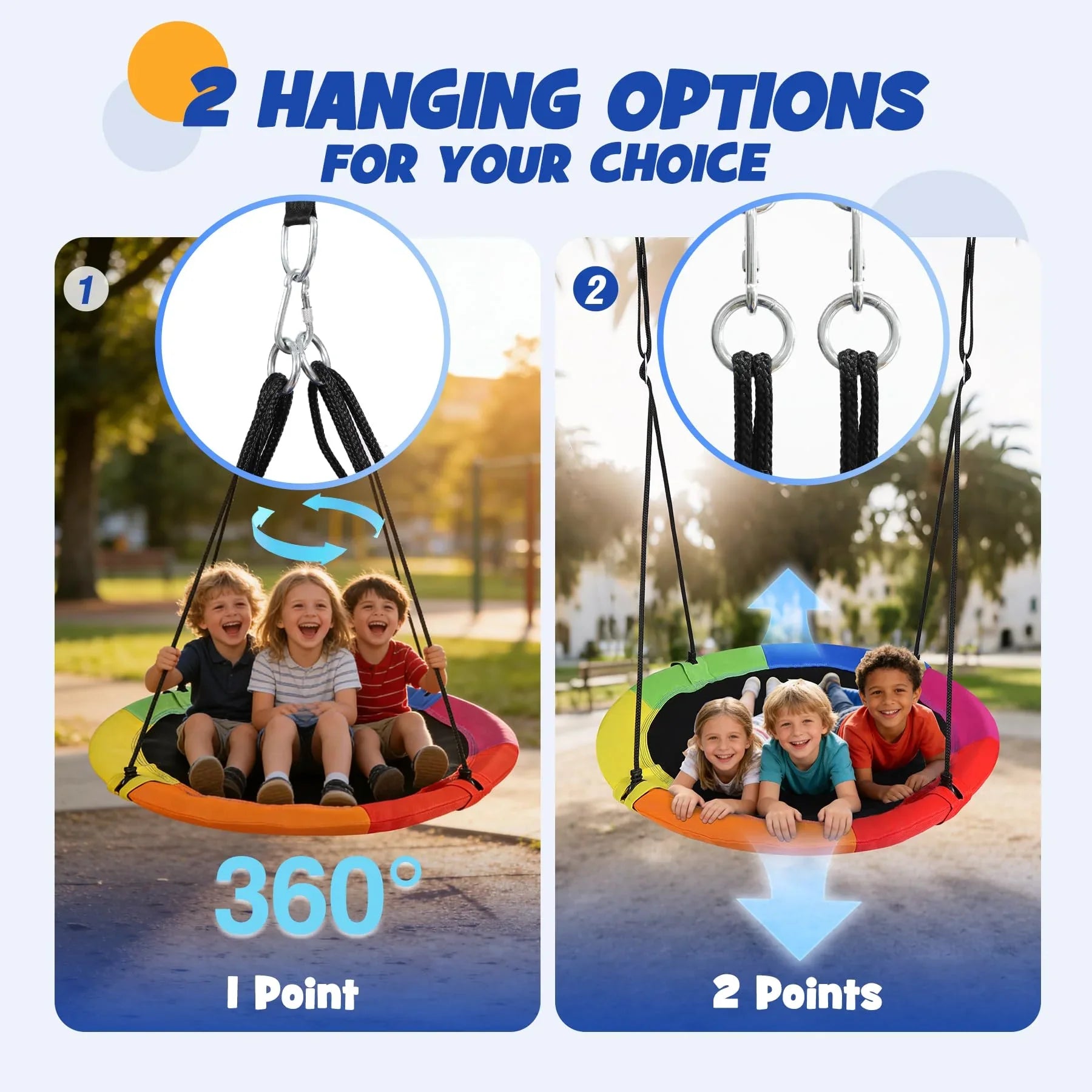 Heavy-Duty Flying Saucer Tree Swing