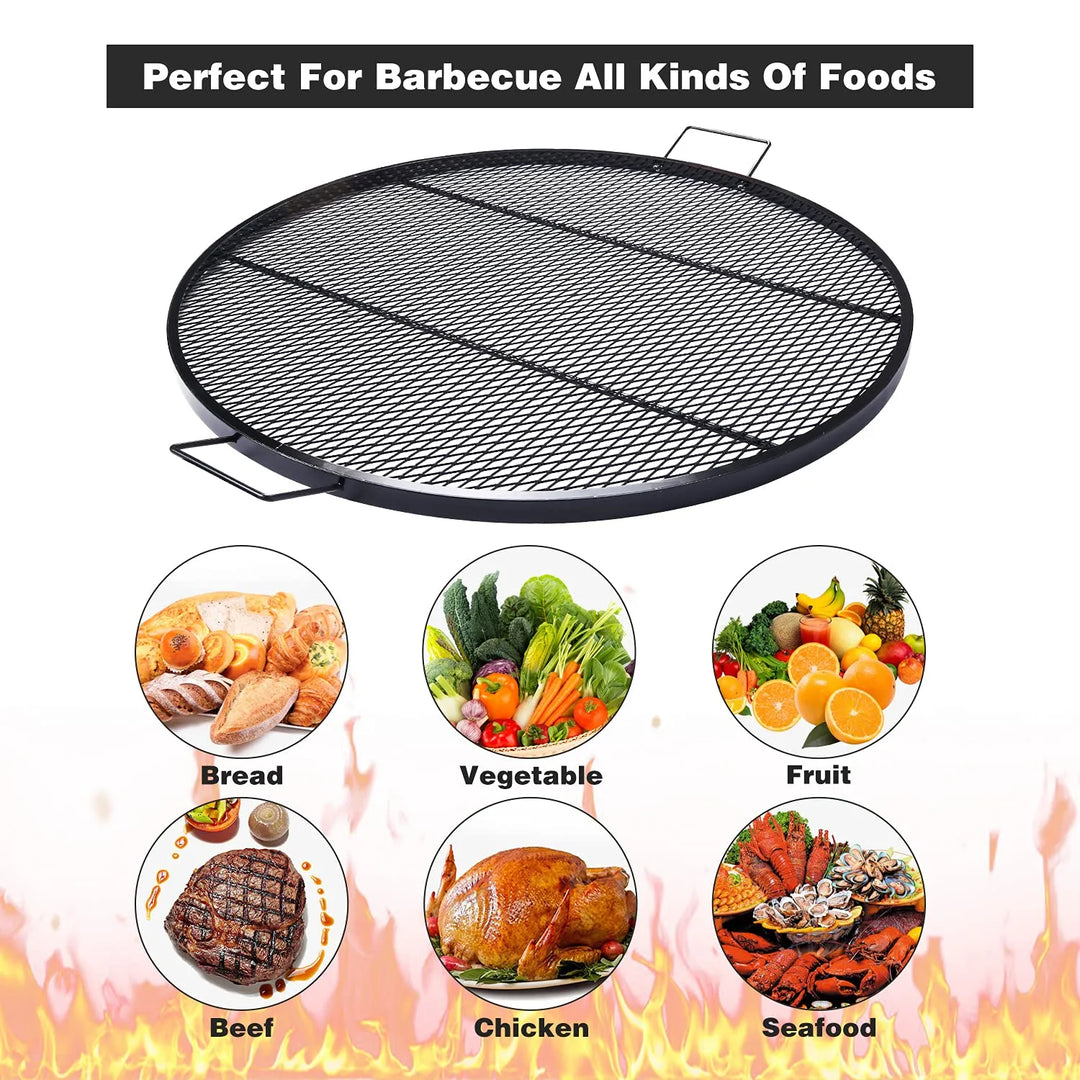 Foldable Fire Pit Grill Cooking Grate with Handle - Redcamp