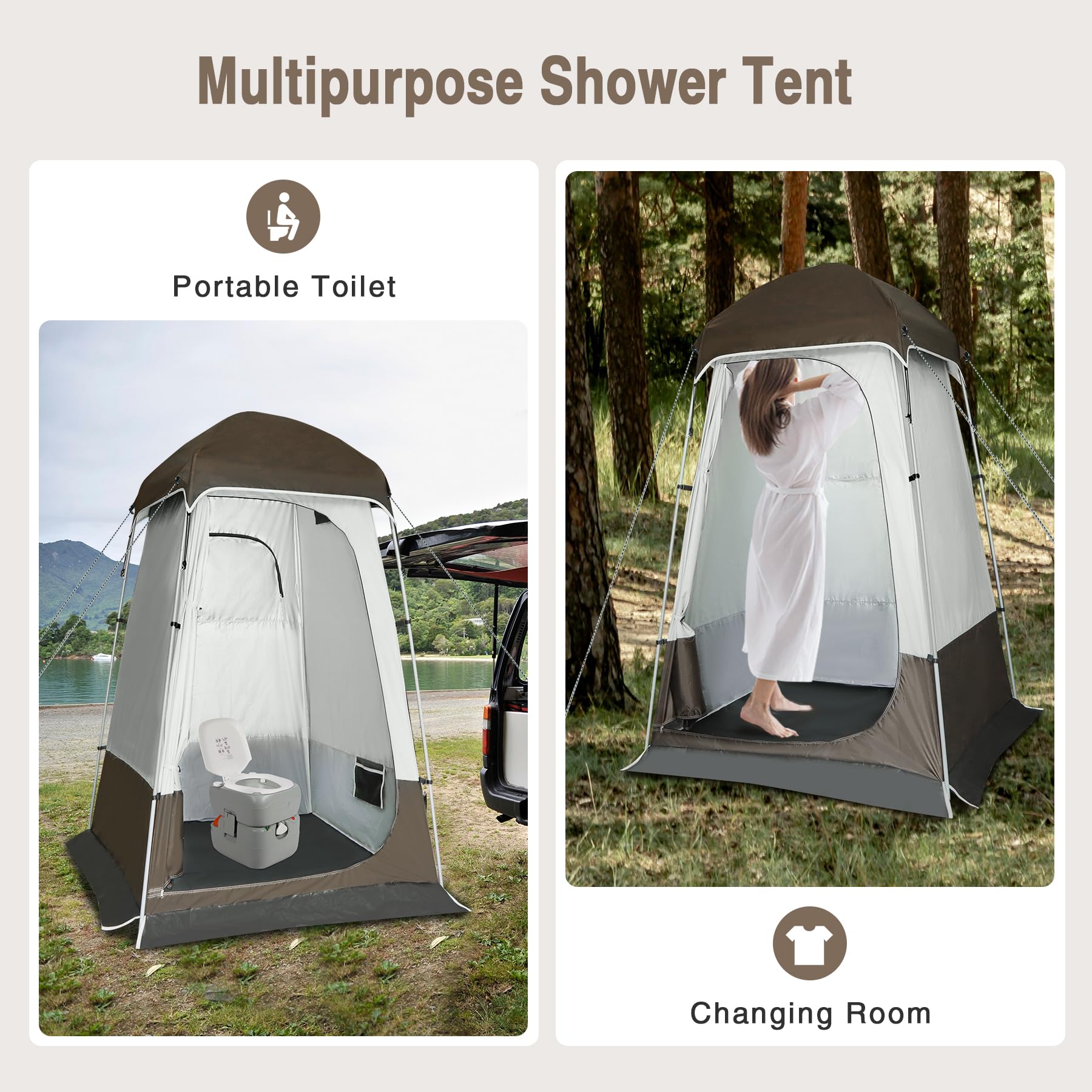 Camping Shower Tent 1/2-Rooms