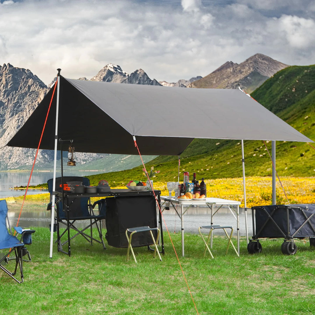 Aluminum Adjustable Telescoping Tarp Poles