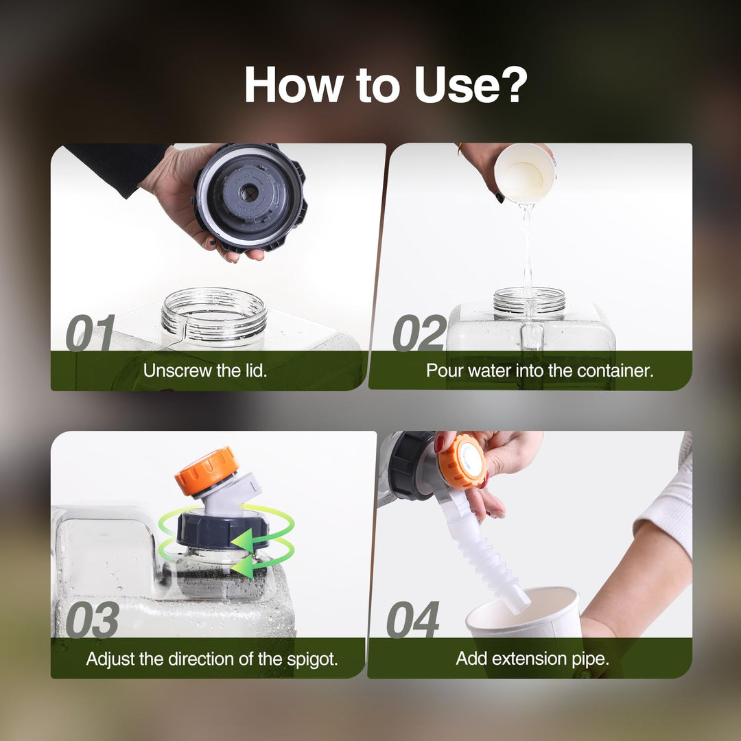 BPA-Free Portable Water Container with Spigot