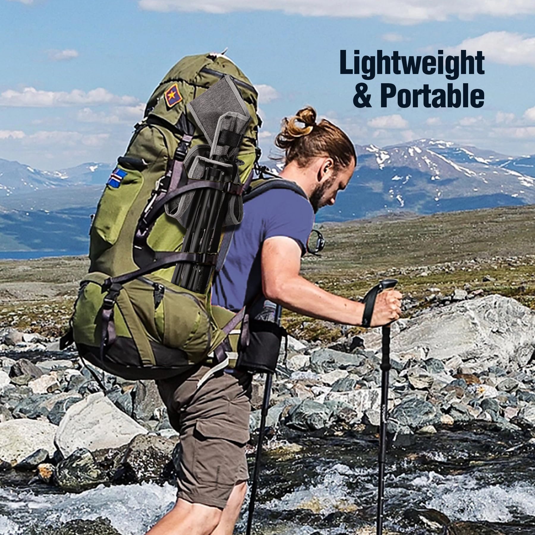 Lot de 2 chaises de camping à trépied 