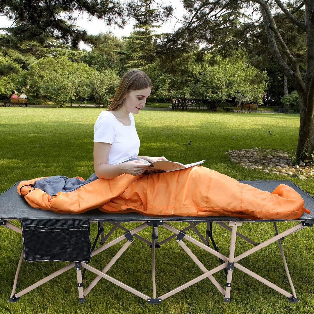 Extra Wide Folding Camping Cot for Adults