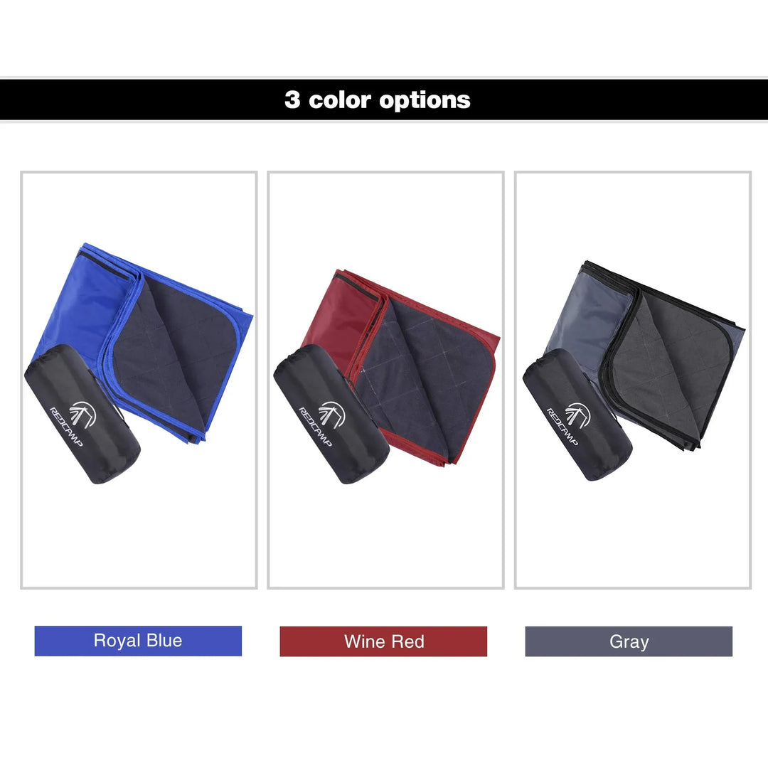 Waterproof Outdoor Blanket with Fleece Lining