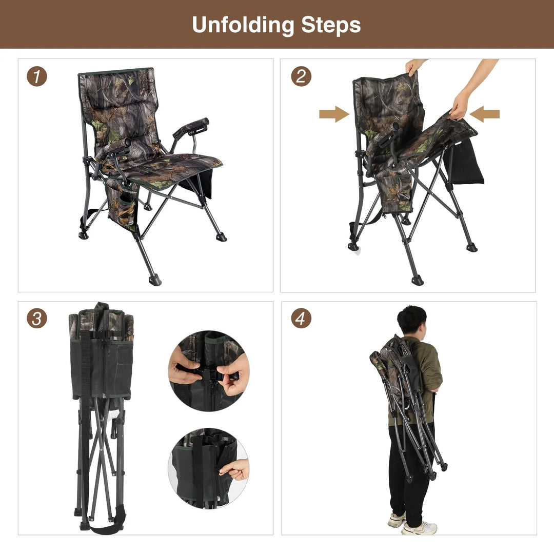 Oversized Hunting Chairs for Blinds with Thickened Cotton