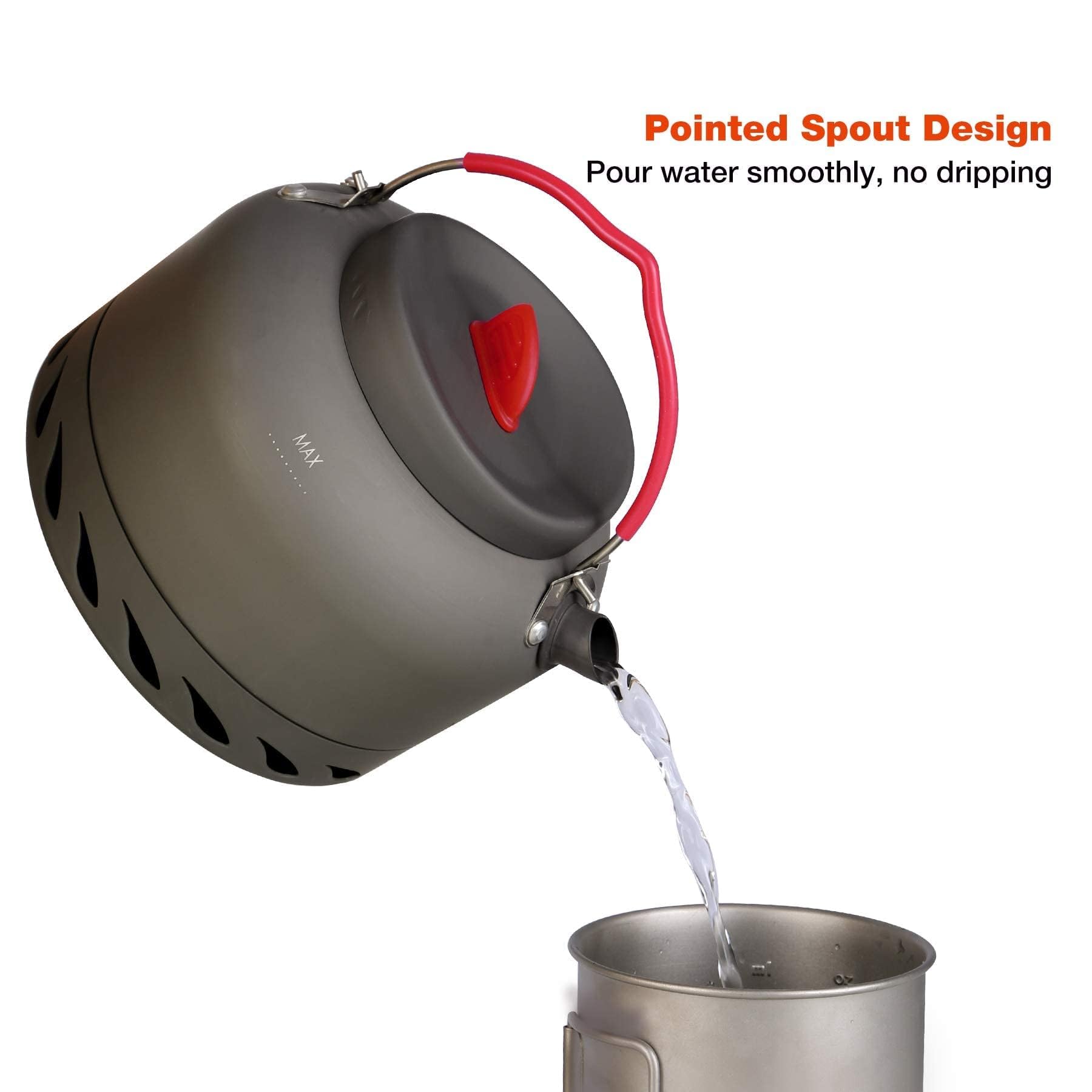 Aluminum Camping Kettle with Carry Bag