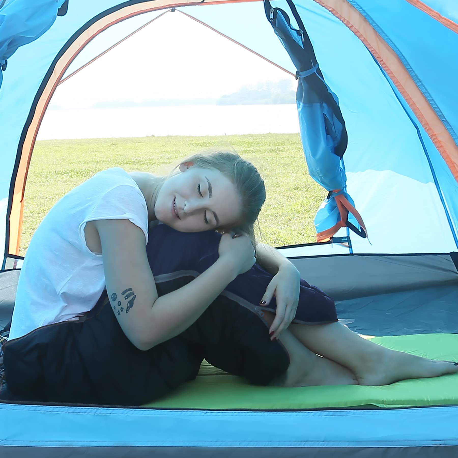 Cotton Flannel Envelope Sleeping Bag 41°F