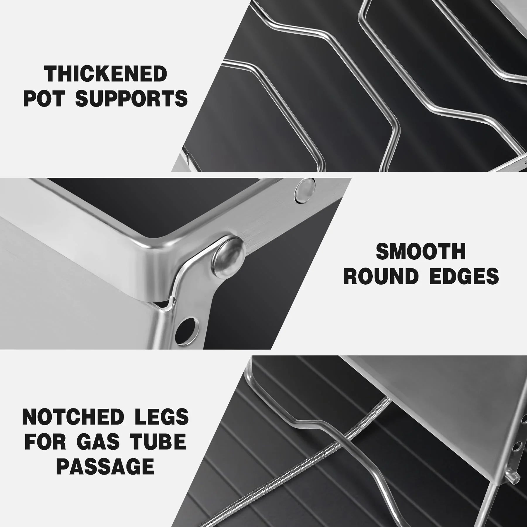 12" Portable Open Fire Campfire Grill