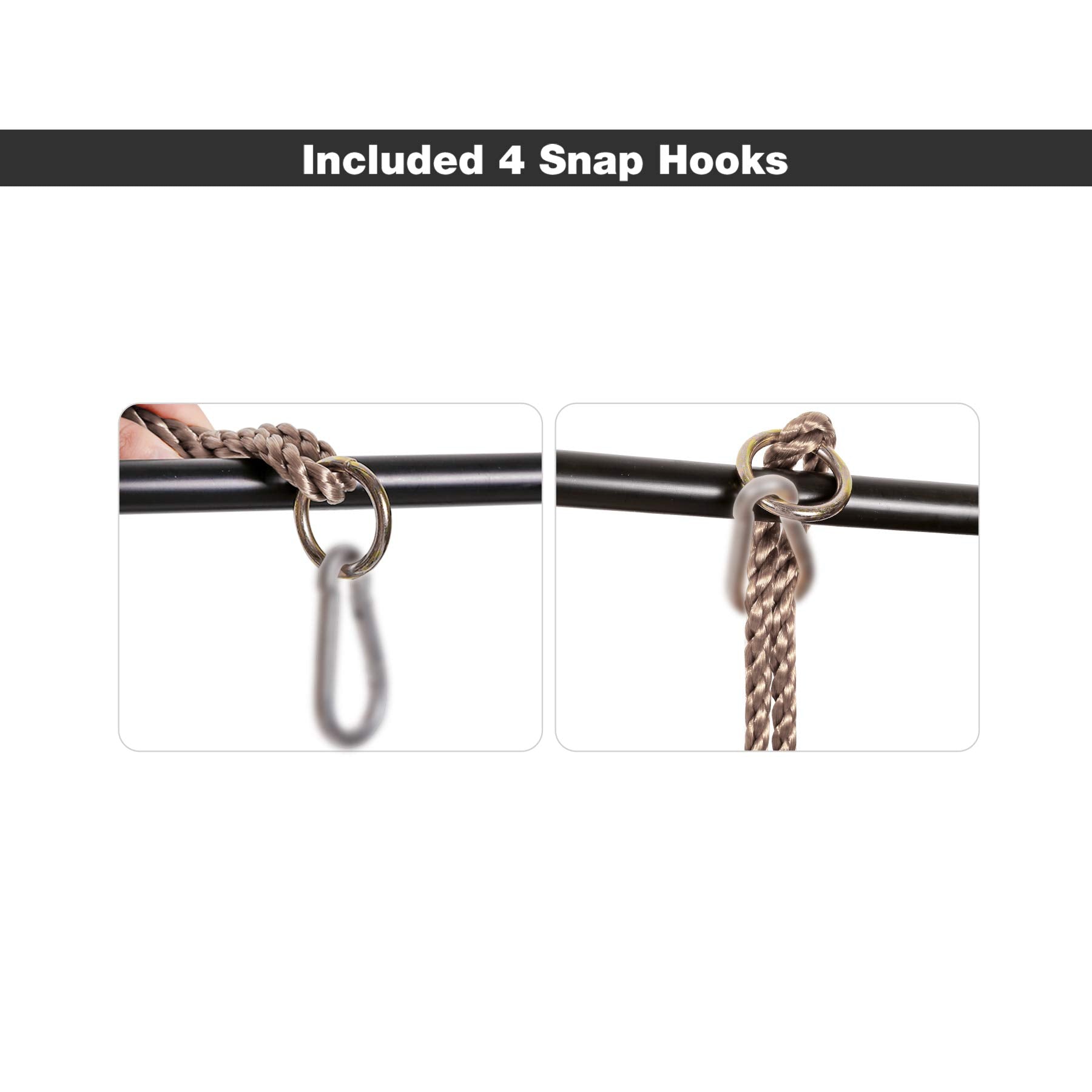 2 Pack Swing Seat for Kids and Adults, Heavy Duty Replacement Swing with Adjustable Ropes, Blue