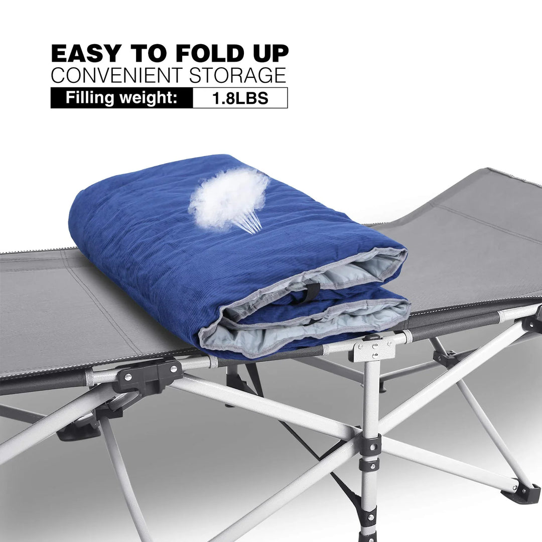 High-Density Cotton Camping Cot Mattress Pad