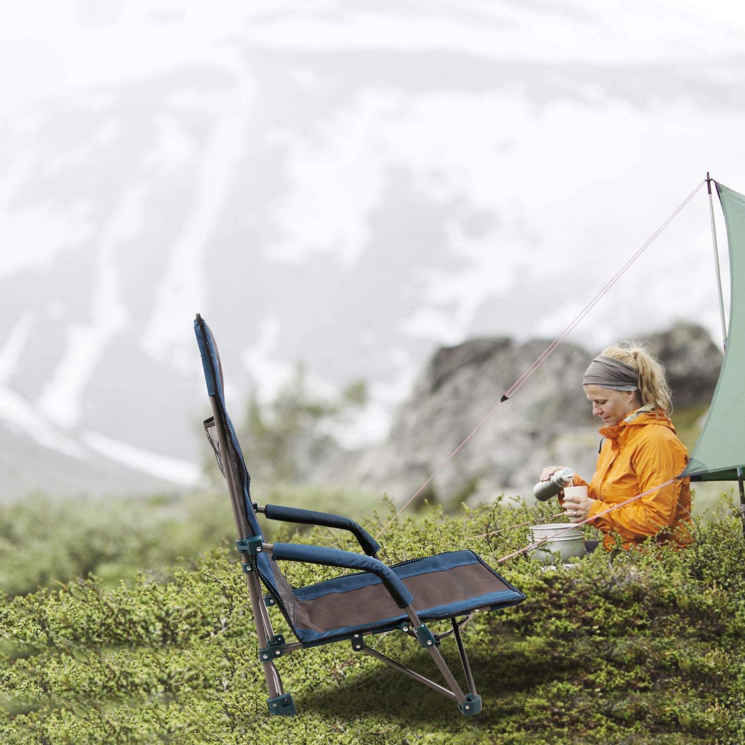 High Back Low Profile Beach Chair
