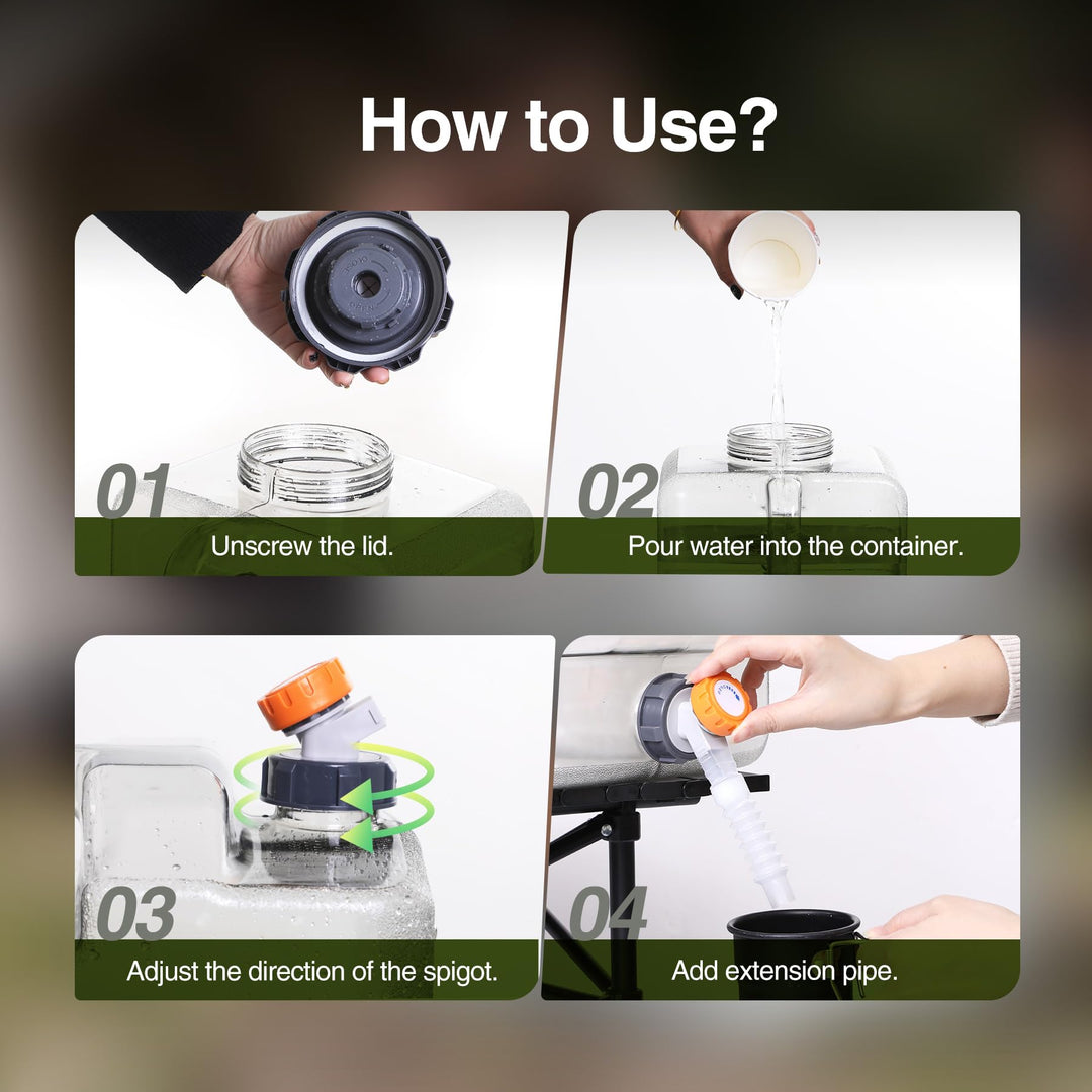 BPA-Free Portable Water Container with Spigot