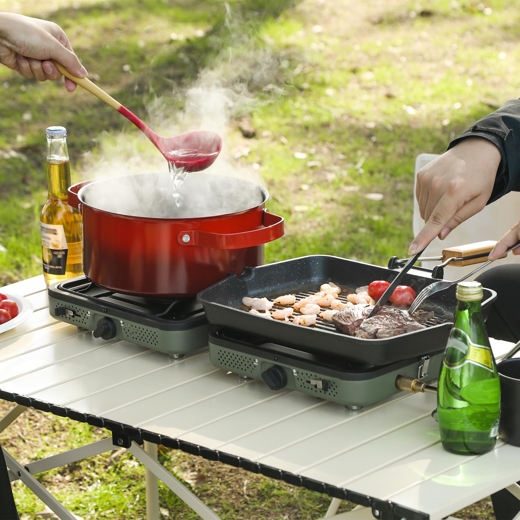 2 Burner Propane Camping Stove