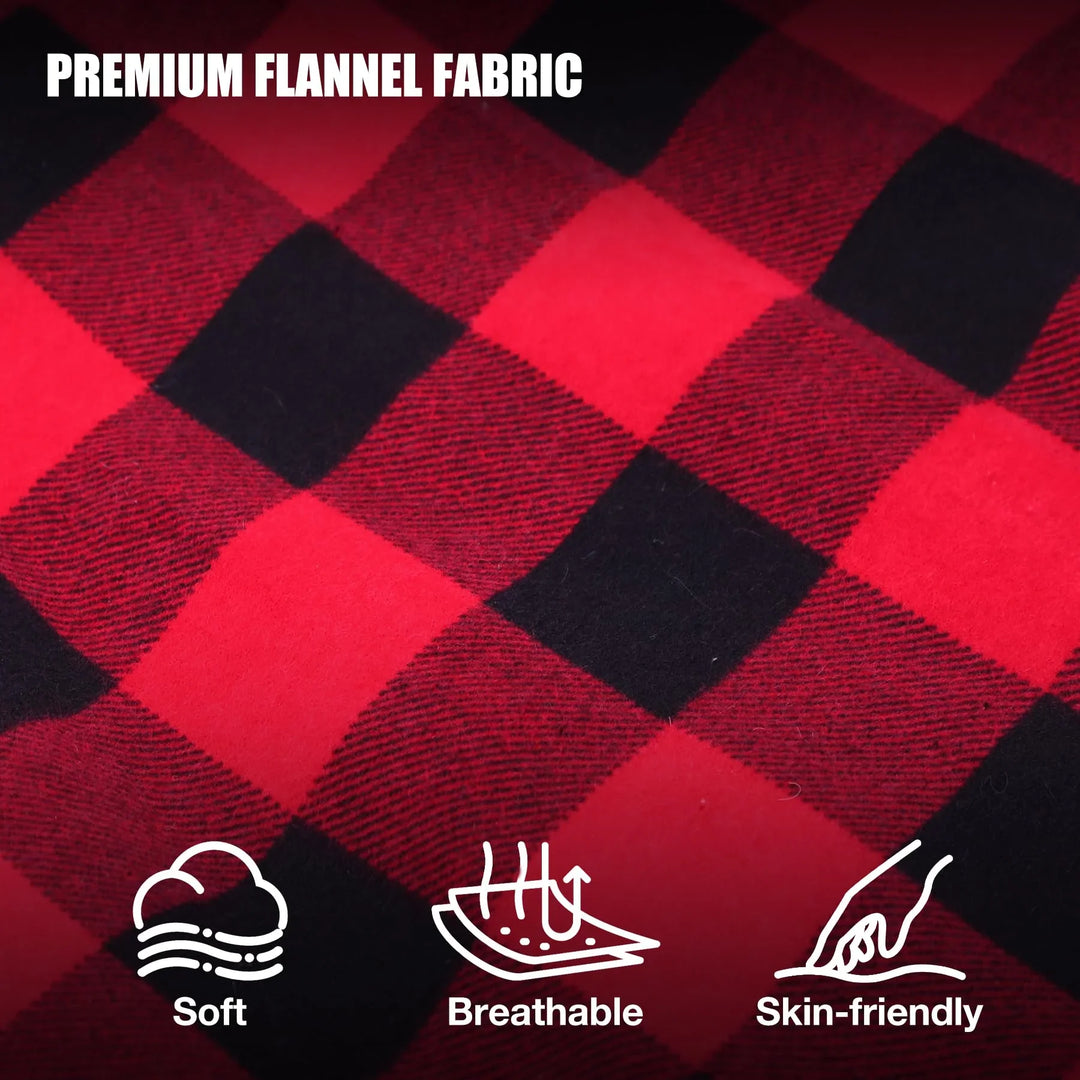 Heated Sleeping Bag Pad, Heated Sleeping Bag Liner, 5 Heating Zones, 3 Adjustable Heat Settings USB Heating Pad for Cold Weather Camping Backpacking or Hiking, Red