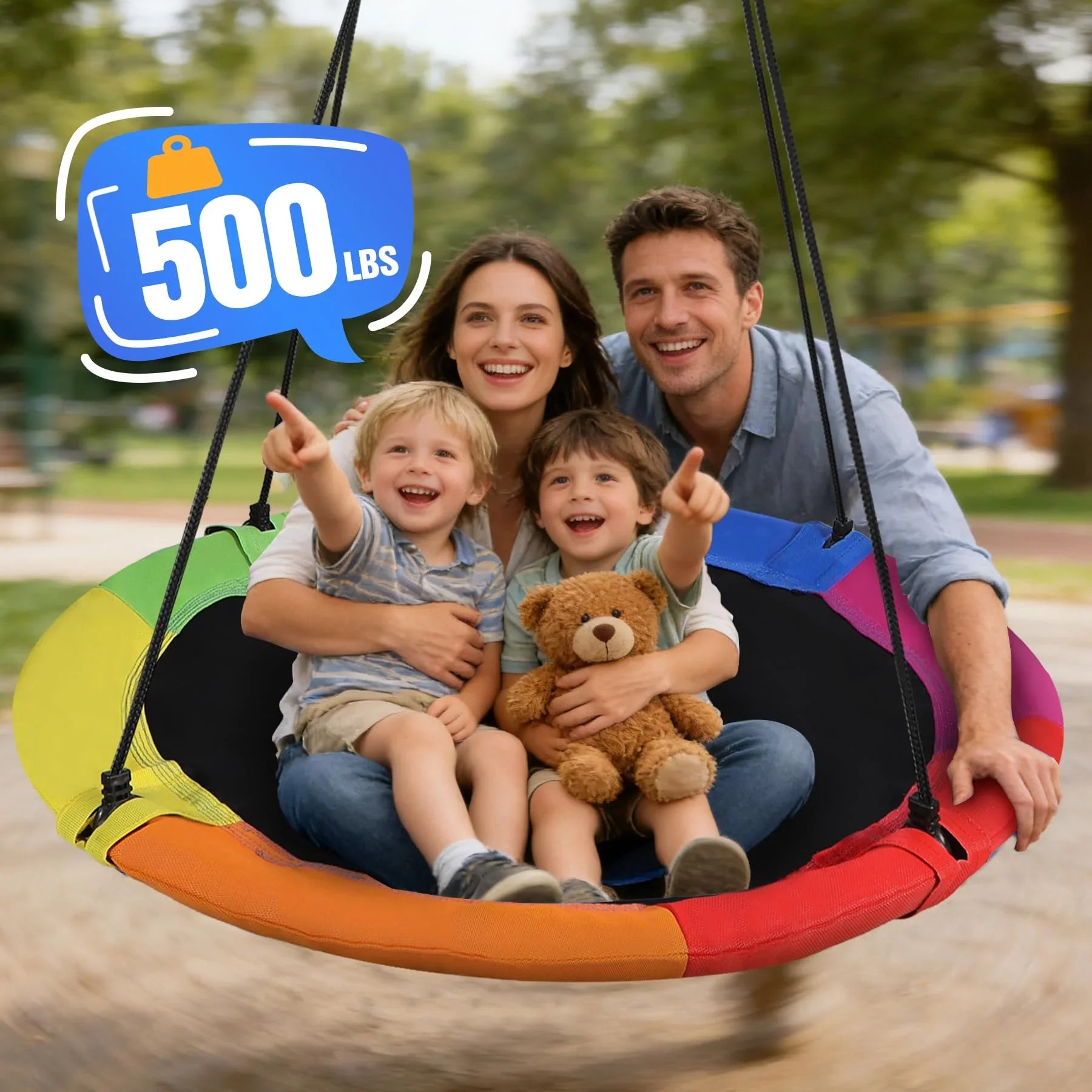 Heavy-Duty Flying Saucer Tree Swing