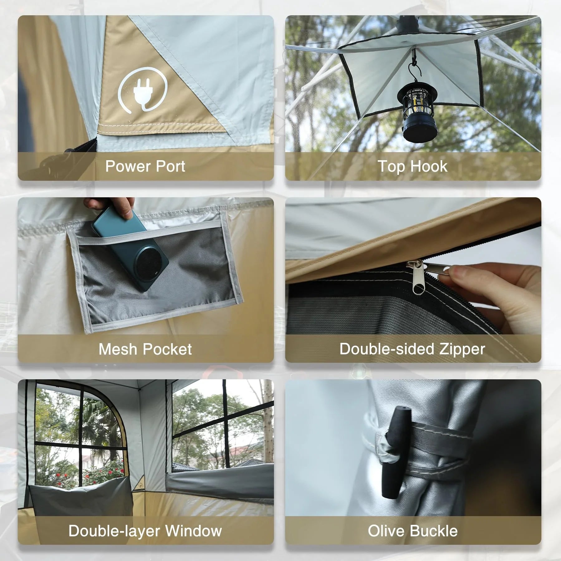 Camping Cube Inner Tent for 10'x10' Pop Up Canopy (Canopy not Included)