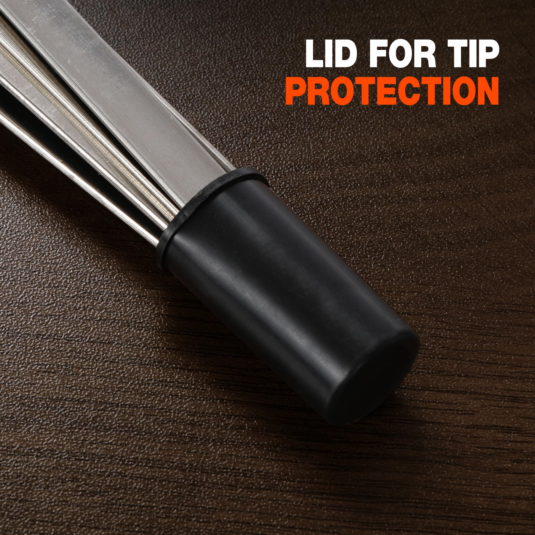 17" Premium Flat Stainless Steel BBQ Skewers with Wooden Handles