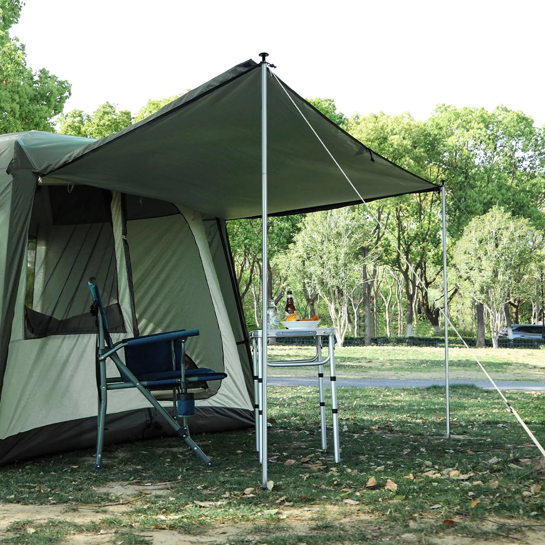 Aluminum Adjustable Telescoping Tarp Poles