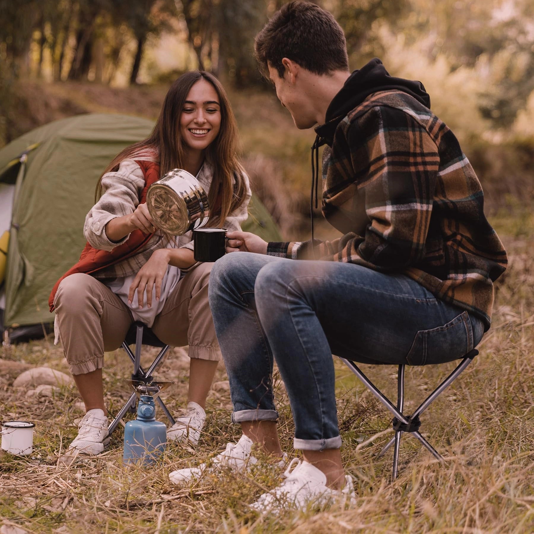 Lightweight Folding Tripod Stools for Hunting and Camping