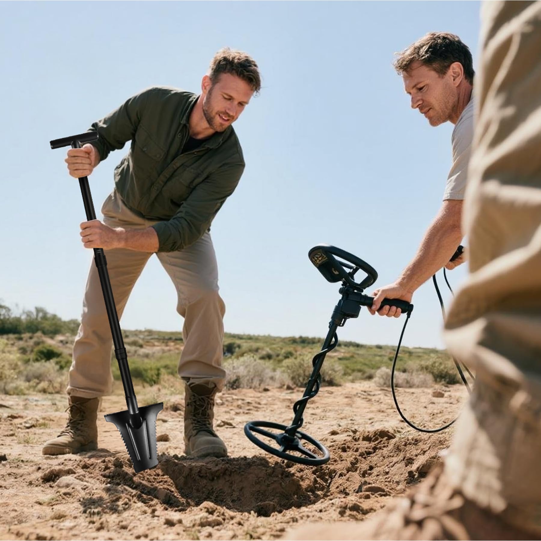 46" Serrated Metal Detecting Shovel