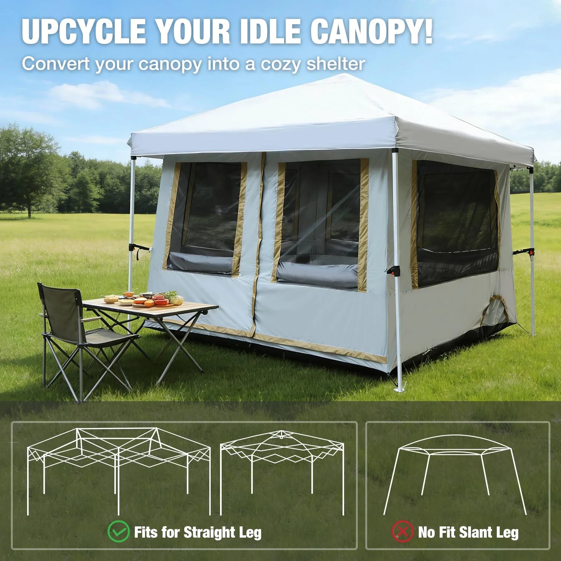 10ft Pop-Up Canopy Inner Screen Tent