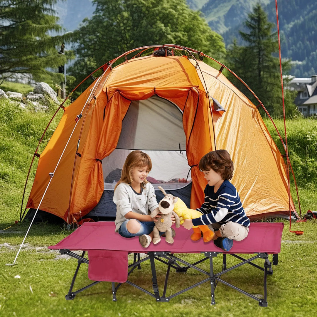 Lit pliant pour enfants, bleu, rose, bleu marine 