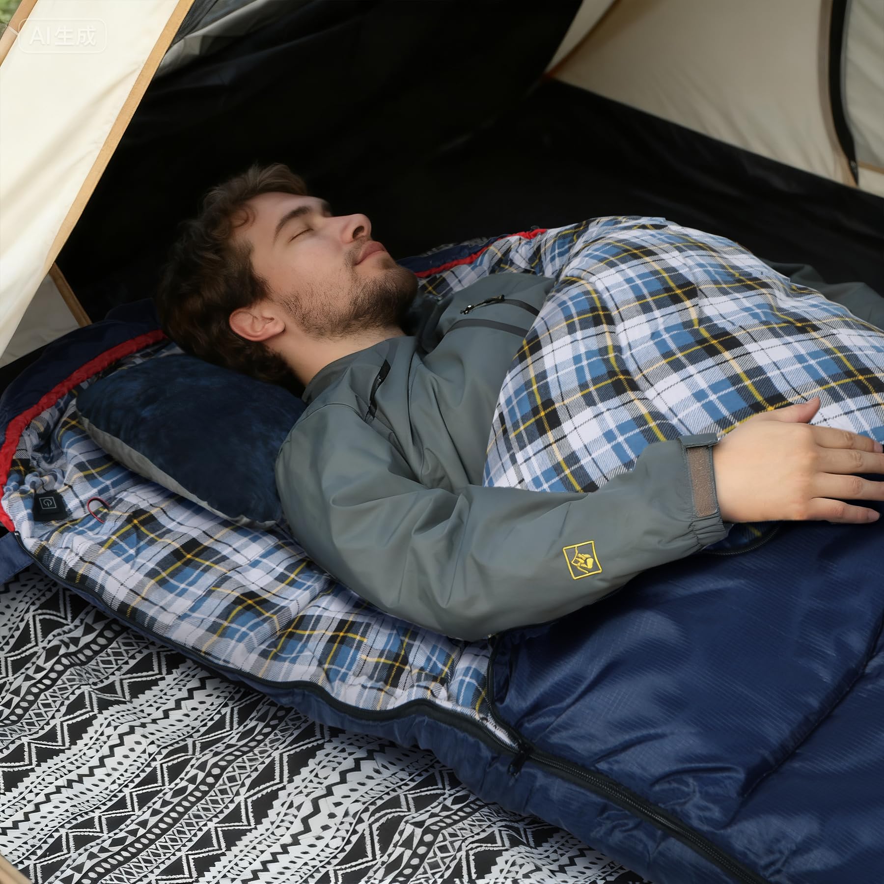 Heated Sleeping Bag with 3 Temperature