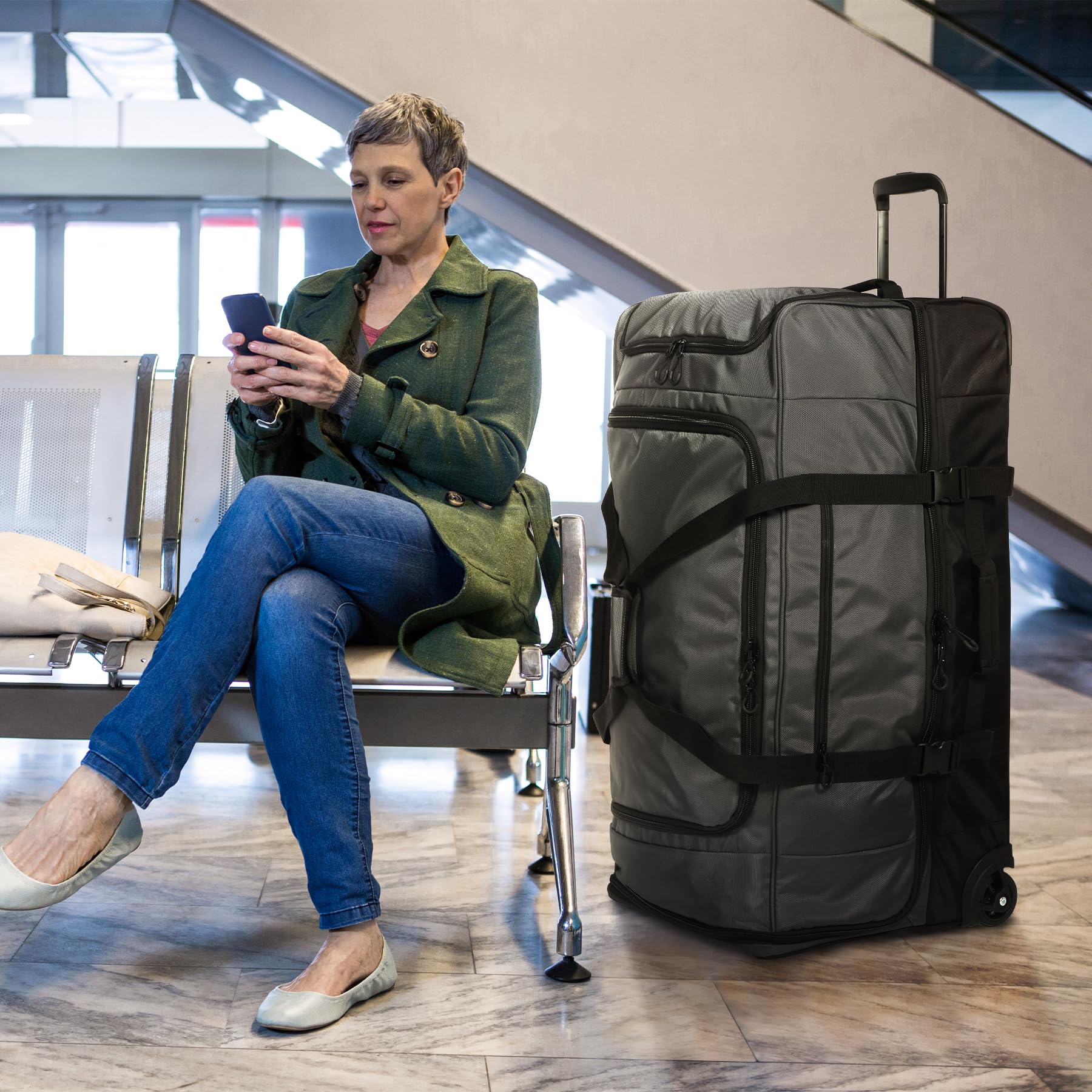 Heavy-Duty Rolling Travel Duffle