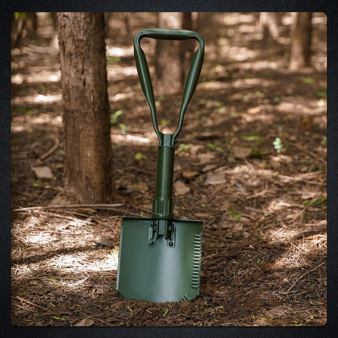 Pala plegable militar para acampar 