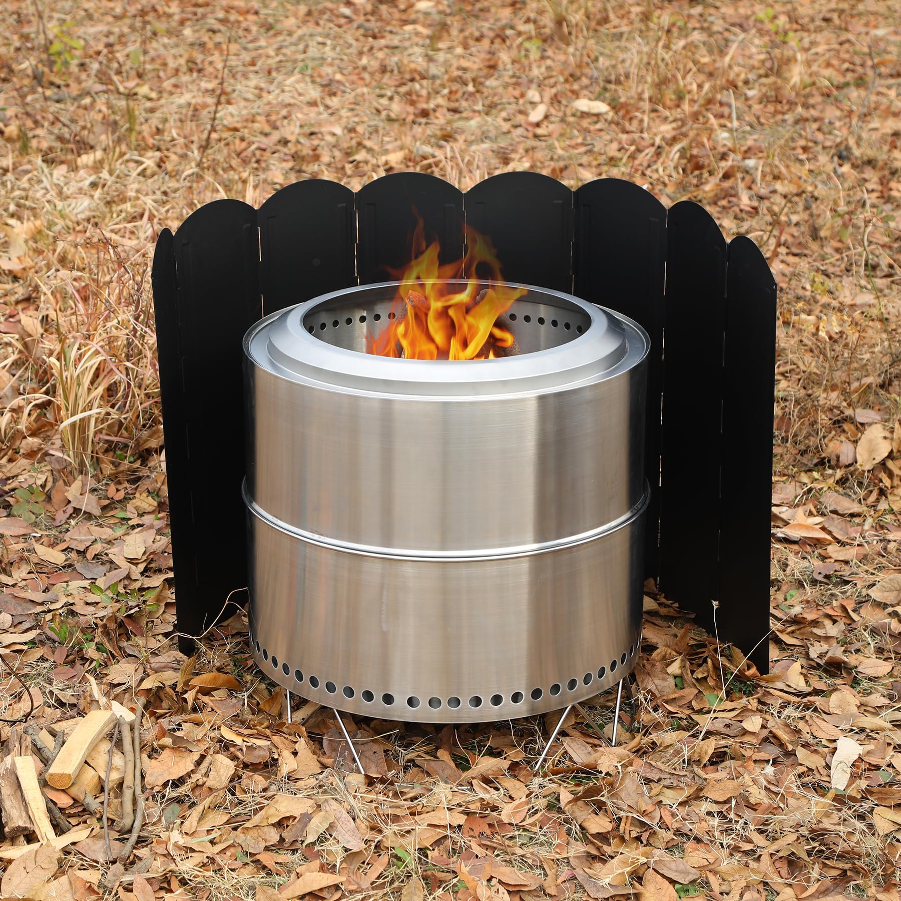 Extra Tall 8-Plate Stove Windscreen