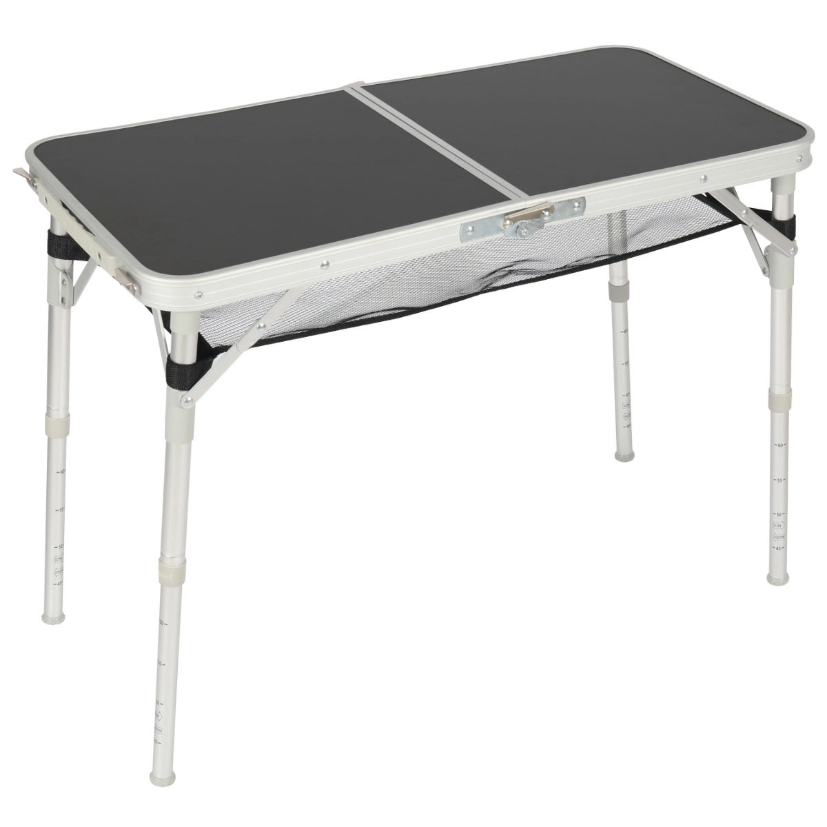 Aluminum Folding Table with Mesh Storage Organizer