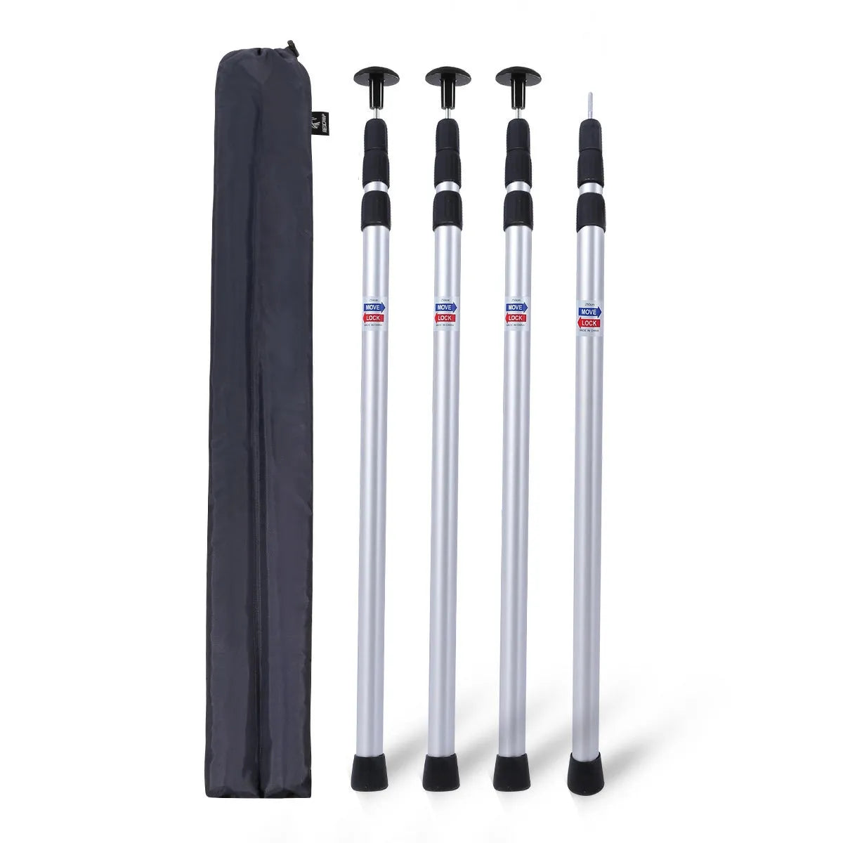 Heavy duty sales adjustable aluminum pole