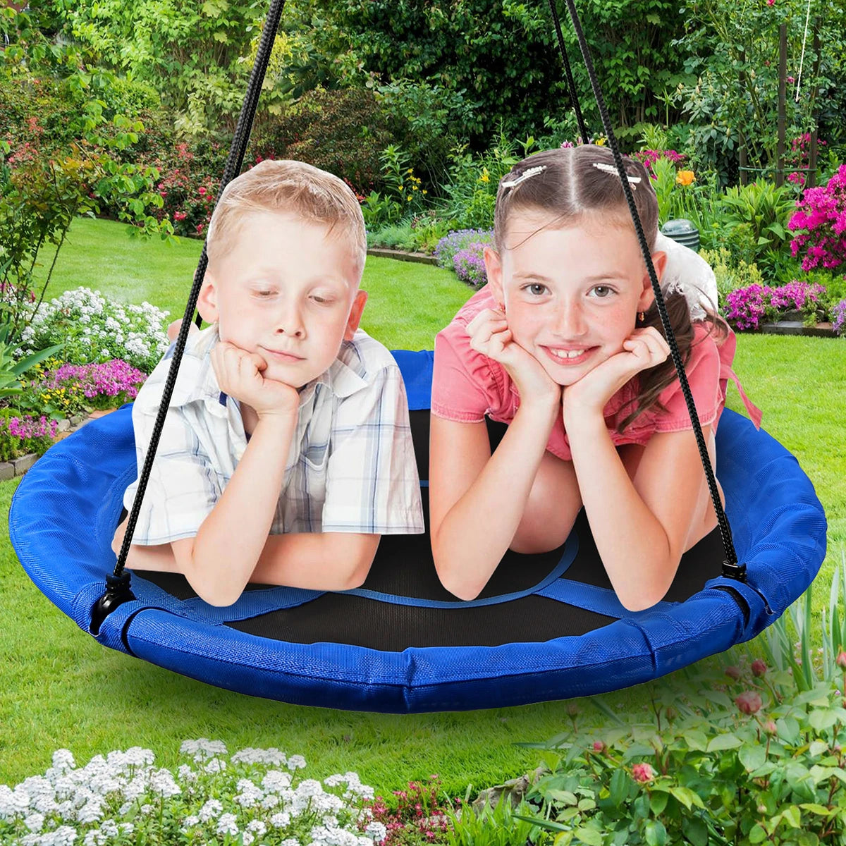 Round Saucer Swing for Kids Outdoor 40"/43"