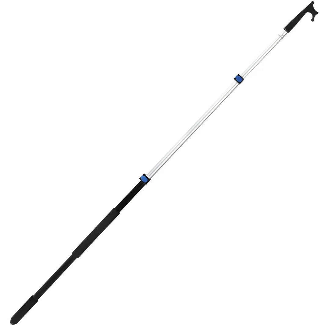 8ft/12ft Aluminum Extendable Telescopic Boat Hook For Docking, Black/Silver - Redcamp