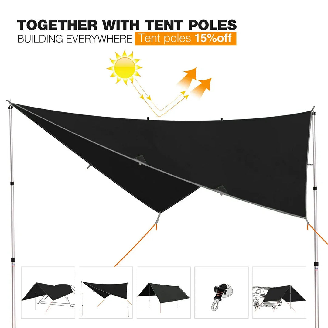 Lightweight Camping Tarp,Waterproof Tarp Shelter - Redcamp