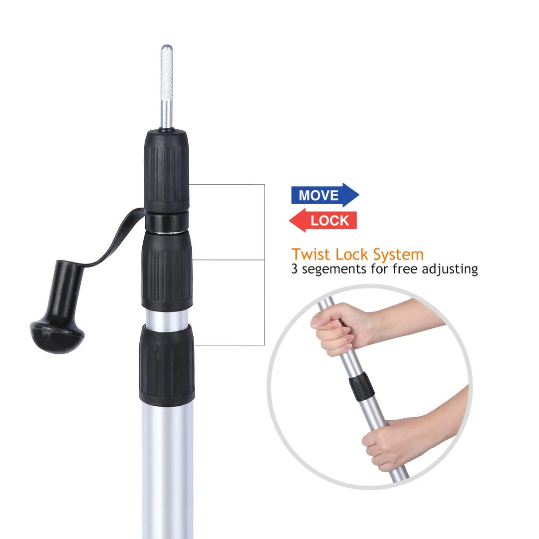 Aluminum Adjustable Telescoping Tarp Poles - Redcamp