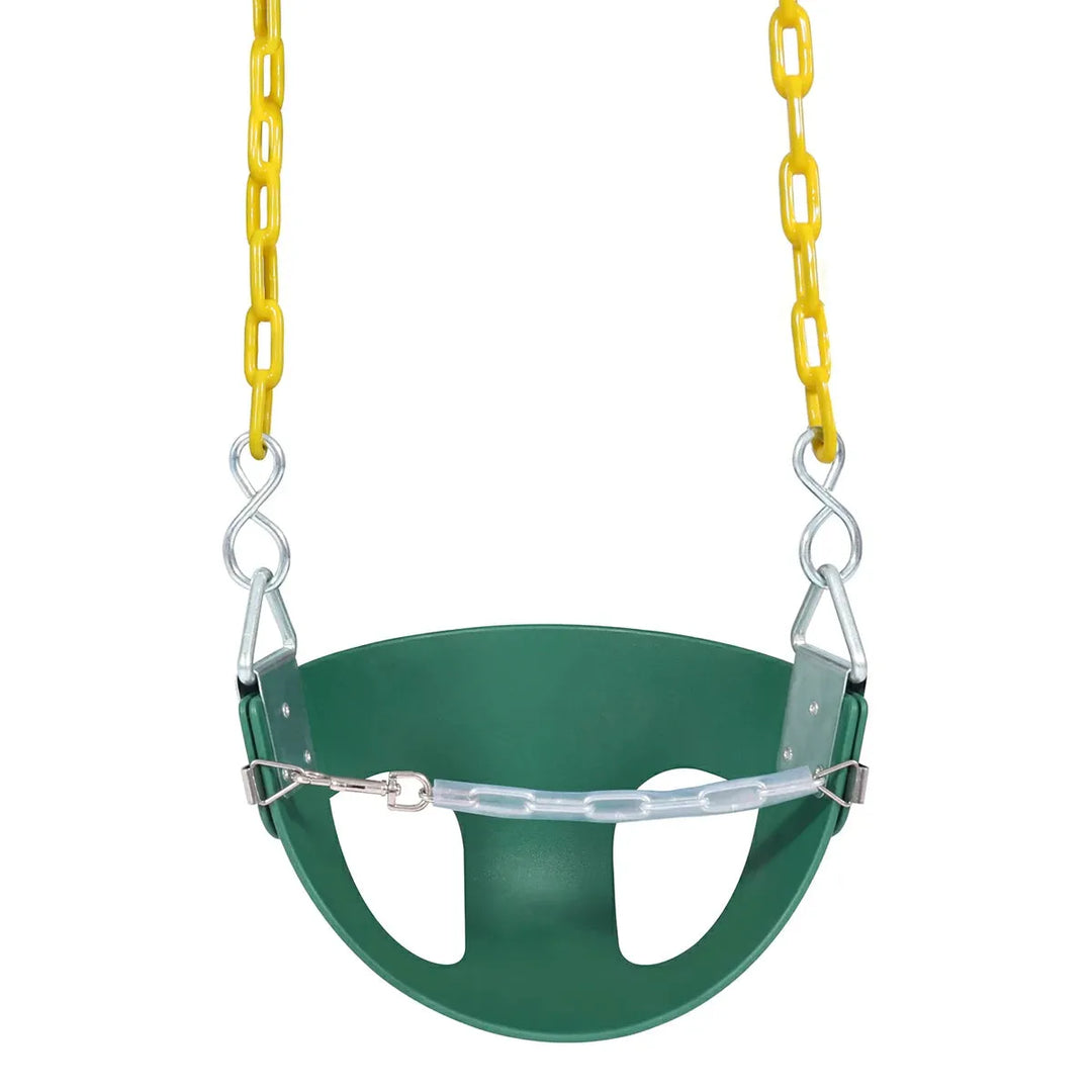 High Back Toddler Bucket Swing Seat with Coated Chains - Redcamp