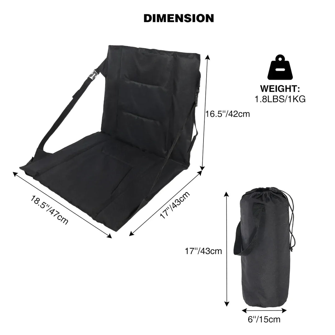 Folding Stadium Seat Cushion for Bleachers - Redcamp